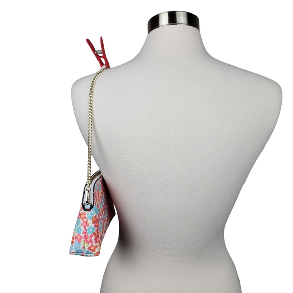 Nanette Lepore Floral Chain Mini Bag Purse Shoulder Evening Wedding - Picture 4 of 15